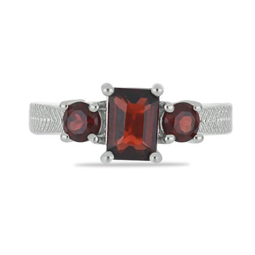 BUY 925 SILVER NATURAL GARNET GEMSTONE STYLISH RING